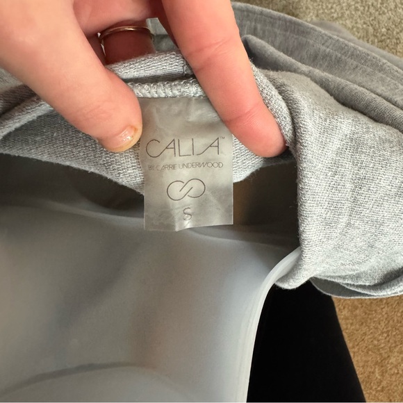 CALIA by Carrie Underwood Gray Open Face Waterfall Hoodie Size Small - Picture 8 of 8